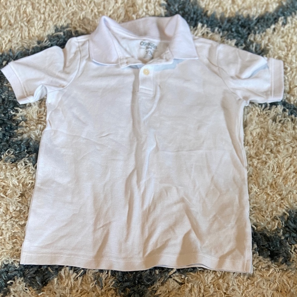 OshKosh B'gosh White Kids Polo Shirt